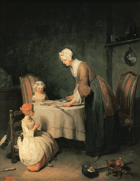 Das Tischgebet von Jean-Baptiste Siméon Chardin