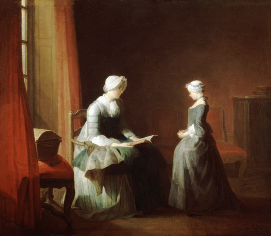 Die Lektion von Jean-Baptiste Siméon Chardin