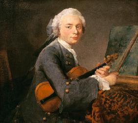 Bildnis des Charles Godefroy mit Violine