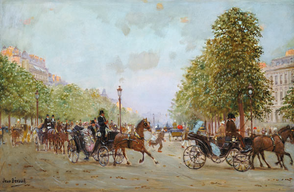 The Promenade on the Champs-Elysees von Jean Beraud