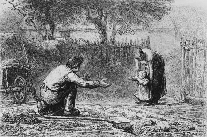 The First Steps von Jean-François Millet