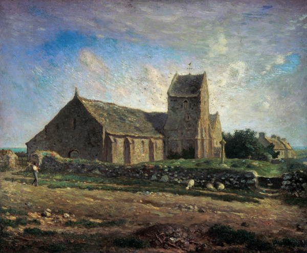 The Church at Greville von Jean-François Millet