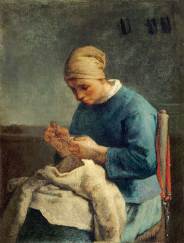 Die Näherin (La couseuse) von Jean-François Millet
