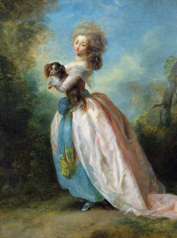 A Lady with a Dog von Jean Frederic Schall