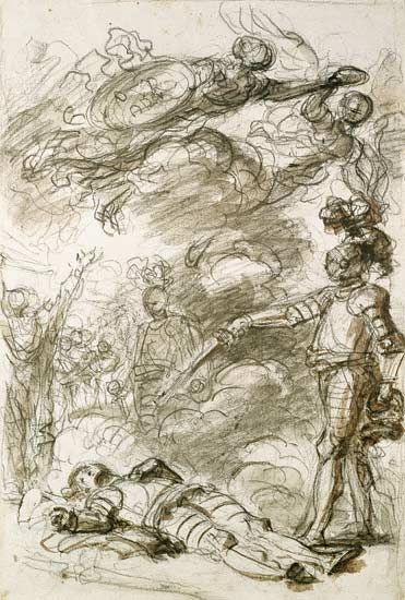 Orlando returns Bireno to Olympia von Jean Honoré Fragonard