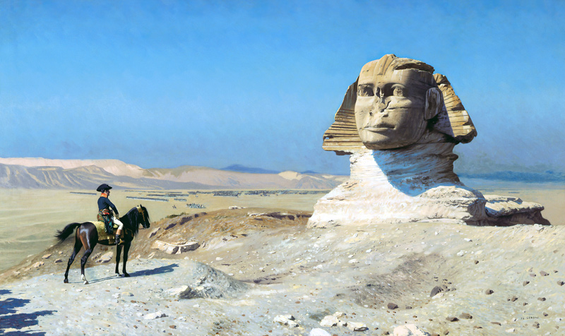 Bonaparte vor der Sphinx von Jean-Léon Gérome