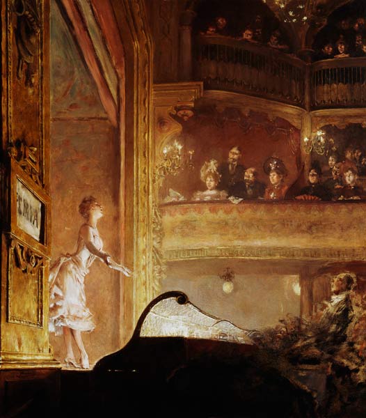 The Singer in Pink von Jean Louis Forain