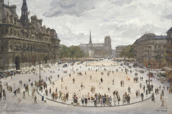 Le Place de Hotel dVille, Paris von Jean-Louis Lefort