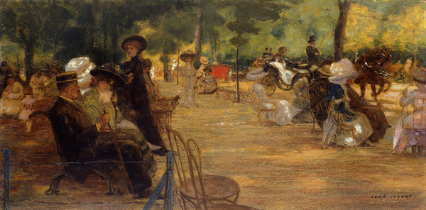 An Elegant Gathering in the Bois de Boulogne von Jean-Louis Lefort