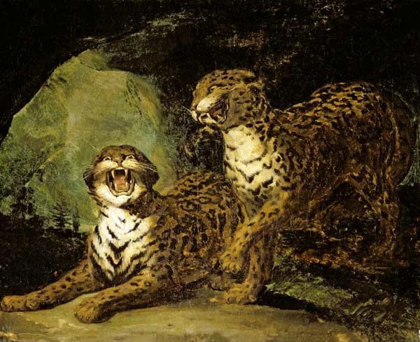 Two Leopards von Théodore Géricault
