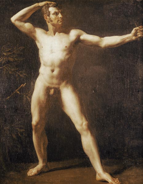 Studie eines Mannes von Théodore Géricault