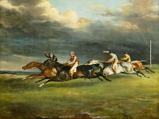Das Derby in Epsom von Théodore Géricault