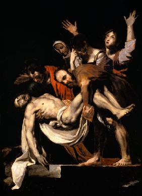 Grablegung Christi. Nach Caravaggio.