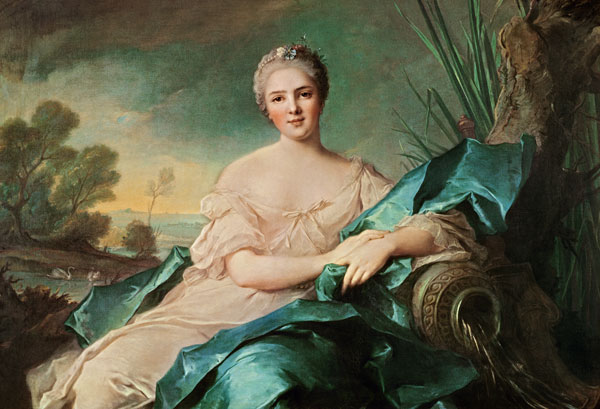 Portrait of Victoire de France as the element Water (oil on canvas) von Jean Marc Nattier