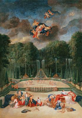 The Groves of Versailles. View of the Theatre of Water with Nymphs waiting to receive Psyche
