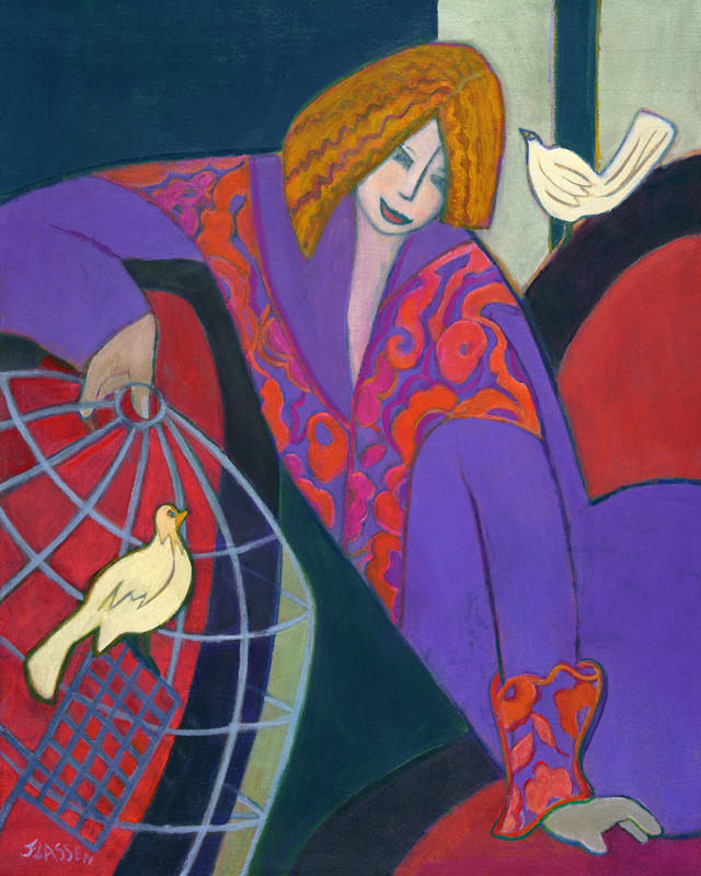 Free as a Bird, 2003-04 (acrylic on canvas)  von Jeanette  Lassen
