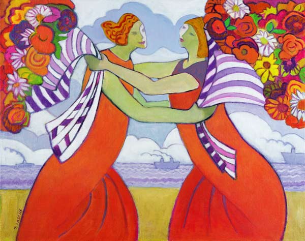 Greetings, 2003-04 (acrylic on canvas)  von Jeanette  Lassen