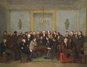 Das berühmte Schachspiel zwischen Howard Staunton und Pierre Saint Amant am 16. Dezember 1843