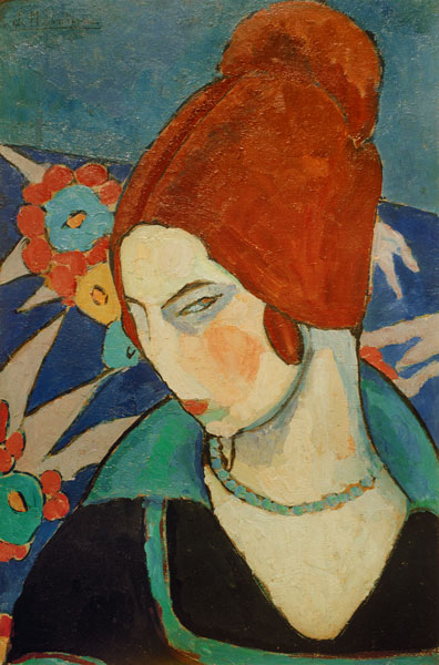 Selbstbildnis, 1916 von Jeanne Hebuterne