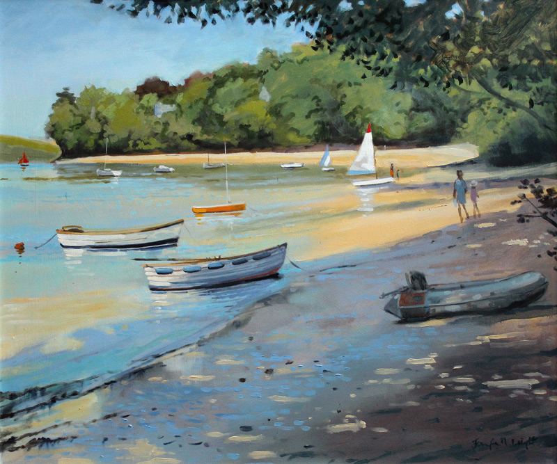 Salcombe Fishermans Cove, Early Light von Jennifer Wright