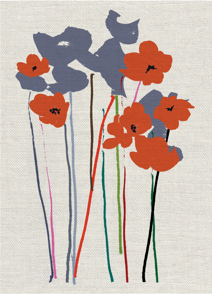 Printed Poppies von Jenny Frean