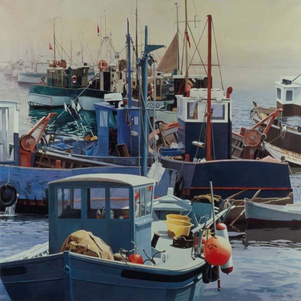 Liaisons, 1986 (oil on canvas)  von Jeremy  Annett