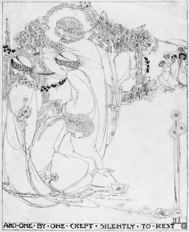 Und einer nach dem anderen schlich sich lautlos zur Ruhe, um 1902-3 von Jessie Marion King