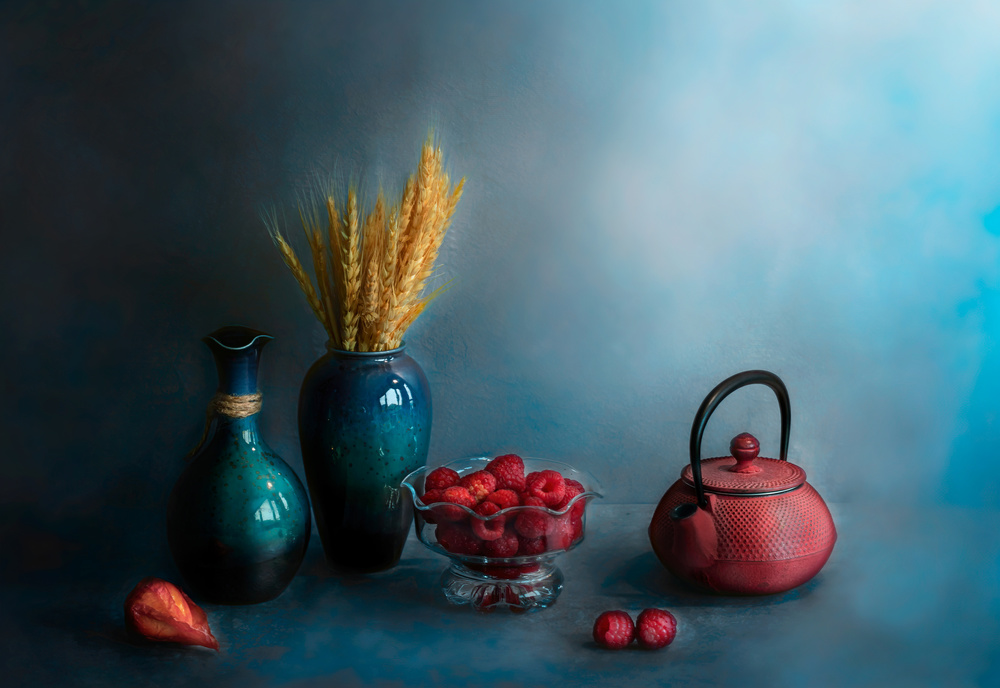 Red and blue von Jie Fischer