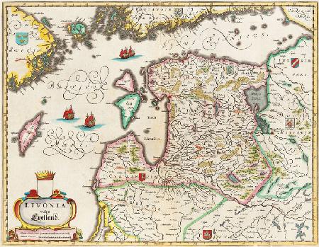 Karte von Livland, Vulgo Lyefland, Atlas Maior