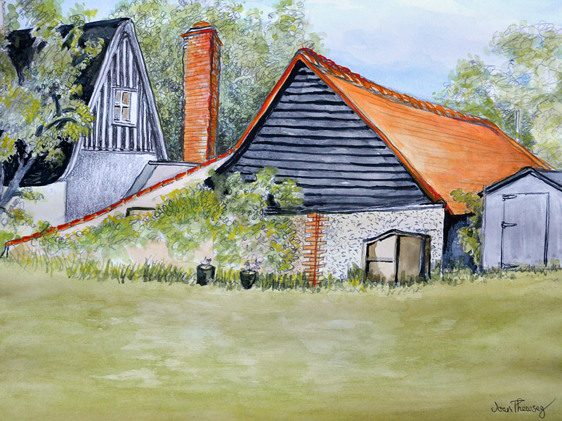 View across the Neighbours Garden von Joan  Thewsey