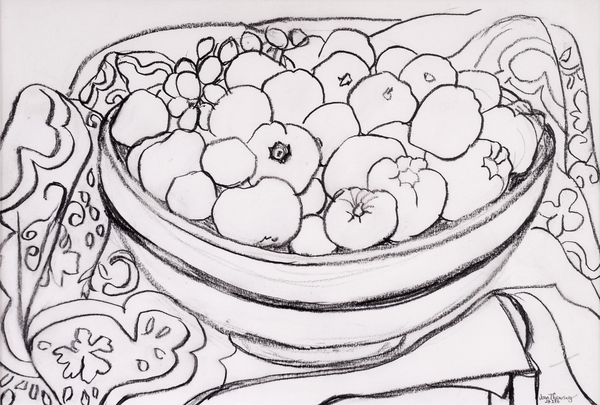 Quince in a Large Bowl von Joan  Thewsey