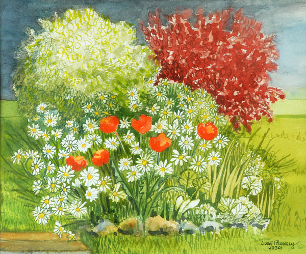 Suffolk Garden,Rain Coming von Joan  Thewsey