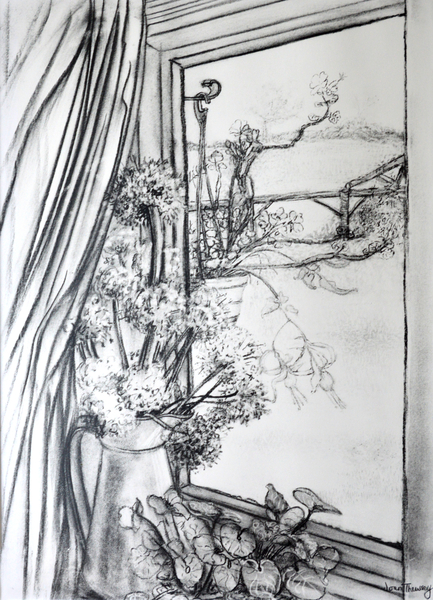 View through the Cottage Window von Joan  Thewsey