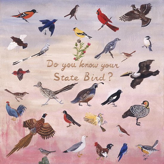 Do You Know Your State Bird?, 1996 (oil on canvas)  von Joe Heaps  Nelson