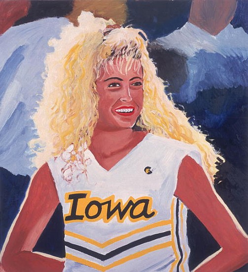 Iowa Cheerleader, 2001 (oil on panel)  von Joe Heaps  Nelson