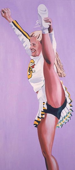 Oregon Ducks Cheerleader, 2002 (oil on canvas)  von Joe Heaps  Nelson