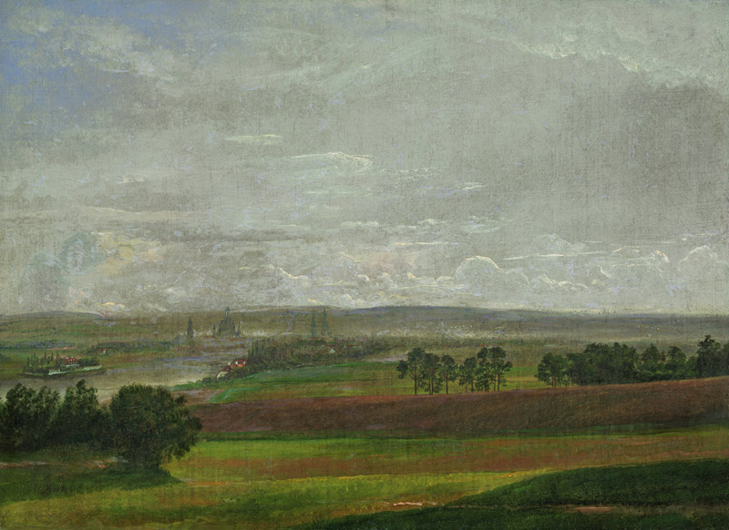 The Elbe Valley Near Dresden von Johan Christian Clausen Dahl