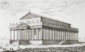 The Temple of Diana at Ephesus, Turkey, from 'Entwurf einer historischen Architektur'