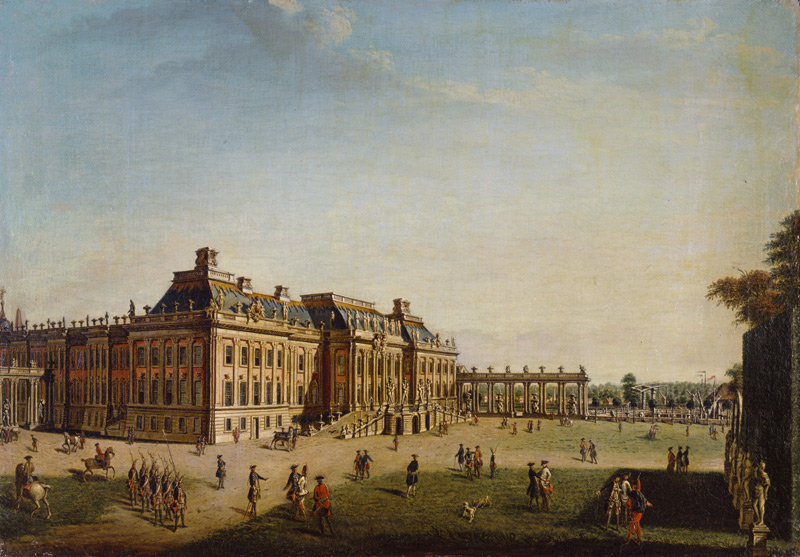 The garden front of the town castle von Johann Friedrich Meyer