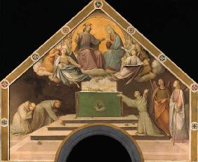 Das Rosenwunder des hl. Franz von Assisi Farbskizze für die Portiuncula-Kapelle