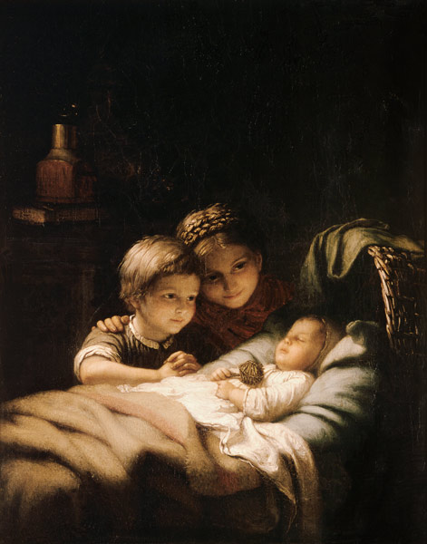 Das junge Geschwisterchen von Johann Georg Meyer von Bremen