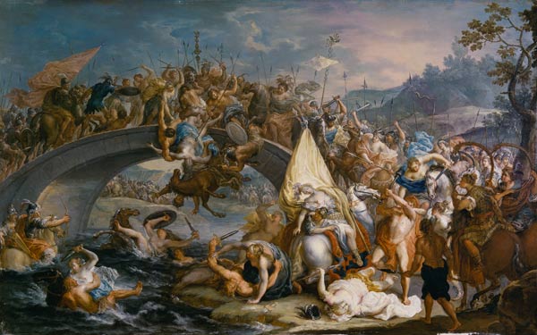 Amazonenschlacht von Johann Georg Platzer