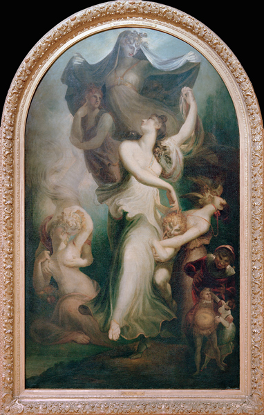 Euphrosyne,  umschwebt von Johann Heinrich Füssli