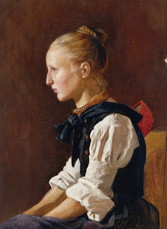 Ein Schwälmer Bauernmädchen von Johann Heinrich Hasselhorst