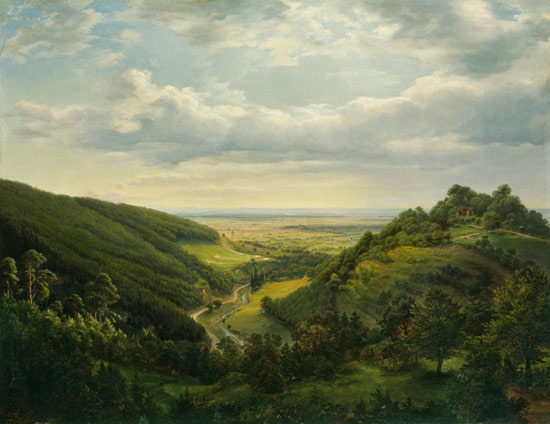View of Holy Mountain and the Mountain Pass von Johann Heinrich Schilbach