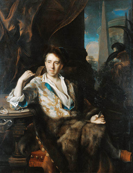 Bildnis des Miniaturenmalers Karl Bruni. von Johann Kupezky or Kupetzky