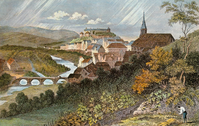 Tübingen, Stadtansicht von Johann Poppel