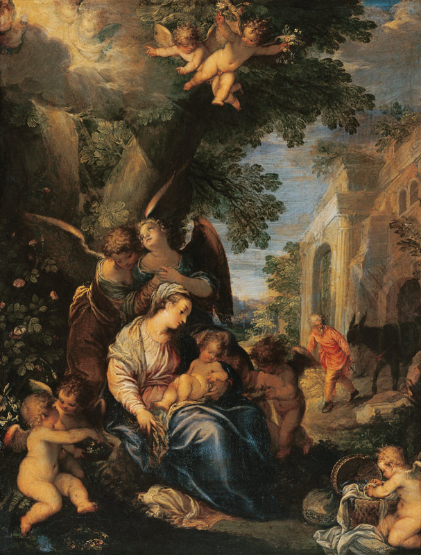 Die heilige Familie von Johann Rottenhammer