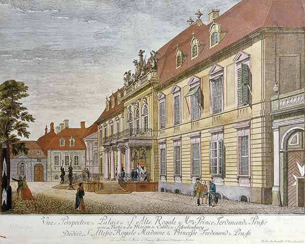 Schloss von Prinz Ferdinand von Preussen, Berlin von Johann Carl Wilhelm Rosenberg
