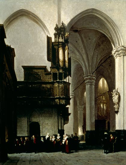 The New Church at Amsterdam von Johannes Bosboom